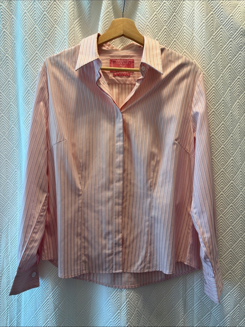 100% Cotton Charles Tyrwhitt Pink and White Button Down Shirt